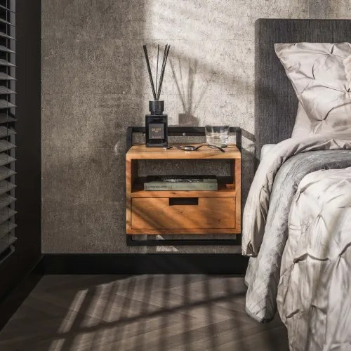 Nočný stolík 25-96 Air Drevo Acacia  - Komfort-nábytok