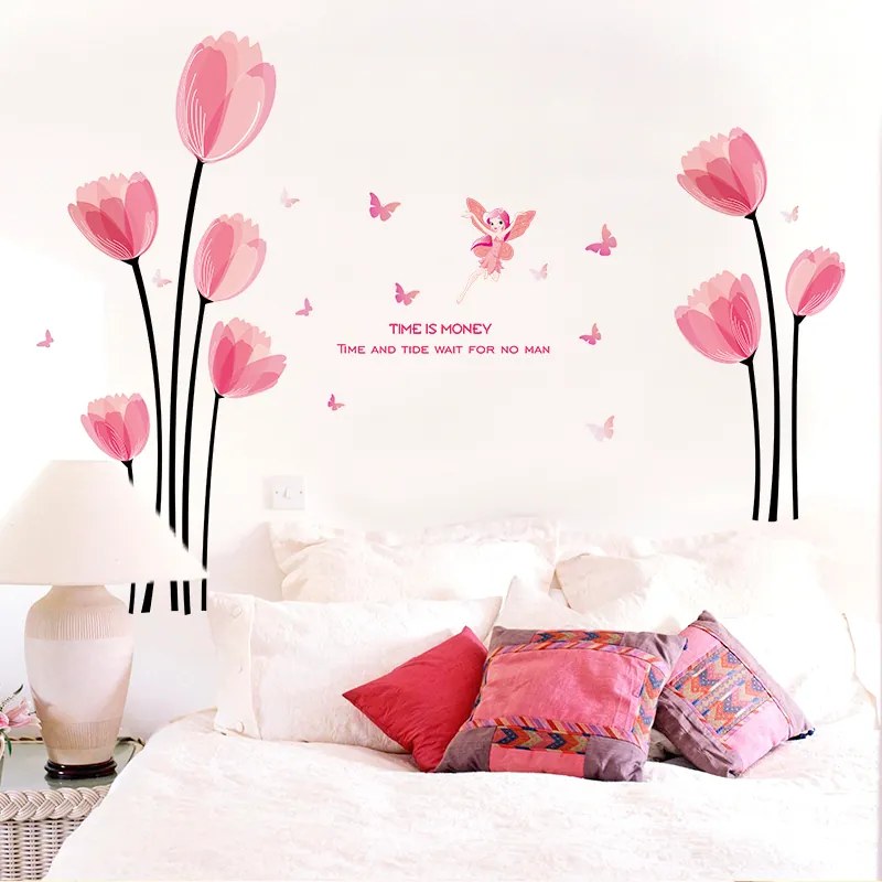 Samolepka na stenu "Tulipány" 152x119cm