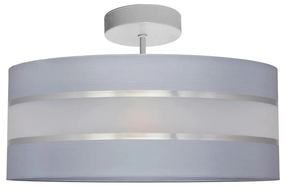 Luster na tyči HELEN 3xE27/15W/230V šedá/lesklý chróm