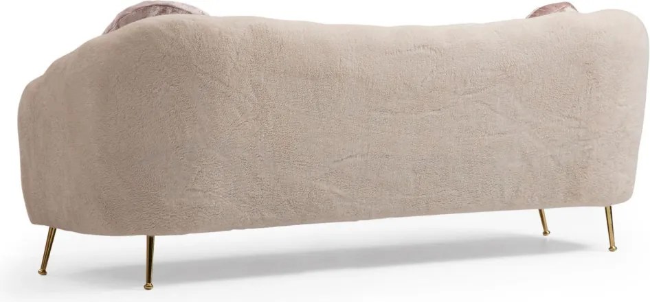 Třímístná pohovka Istiridye I 215 cm béžová