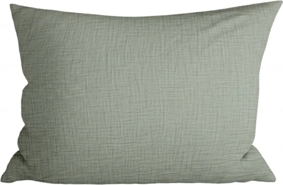 Mušelínová obliečka na vankúš MUSSARI 70x90 cm, šalviovozelená