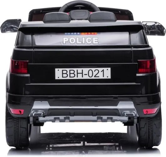 LEAN CARS Elektrické policajné autíčko BBH-021 čierne