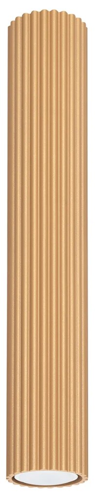 Stropné svietidlo Karbon, 1x zlaté kovové tienidlo, (40 cm)