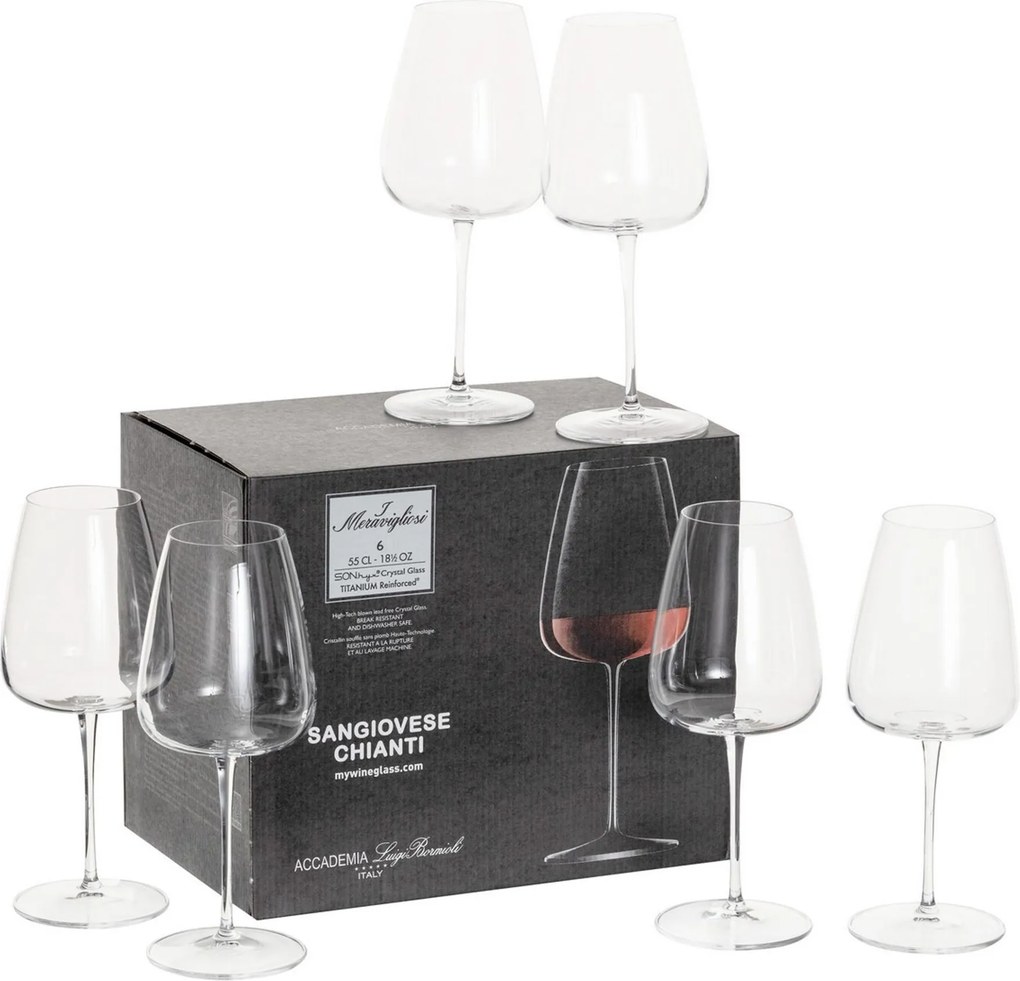 Poháre na víno Gioco 6 ks. 550 ml