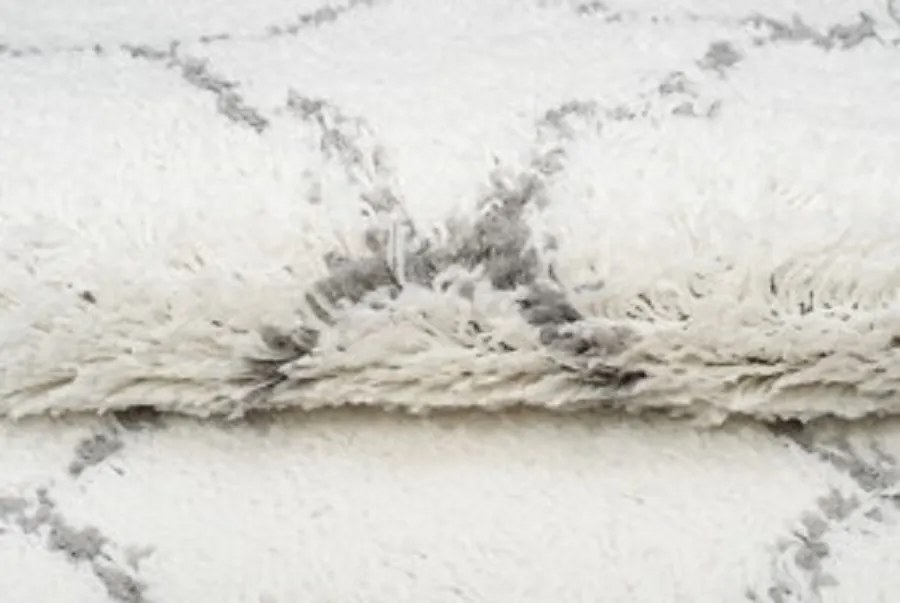 TA Koberec G938A KRÉMOVÁ/TMAVOSIVÁ BOHO Rozmer: 100x250 cm