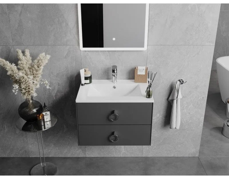 Mexen Atena, umývadlo na zapustenie do dosky 61 x 46 cm, biela, 25016000