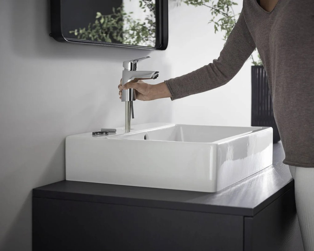 Hansgrohe Logis, páková umývadlová batéria 70, s odtokovou súpravou Push-Open, chrómová, HAN-71077000