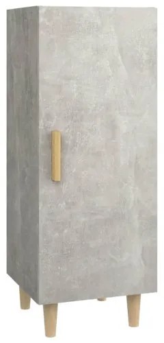 vidaXL Komoda betónovo sivá 34,5x34x90 cm spracované drevo-