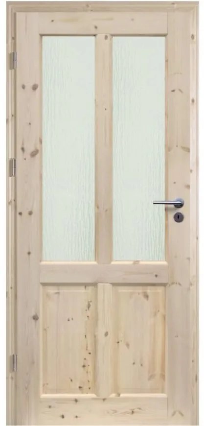 Dvere vnútorné Finskie 2S 90Ľ so sukmi  nelakované zámok na kľúč