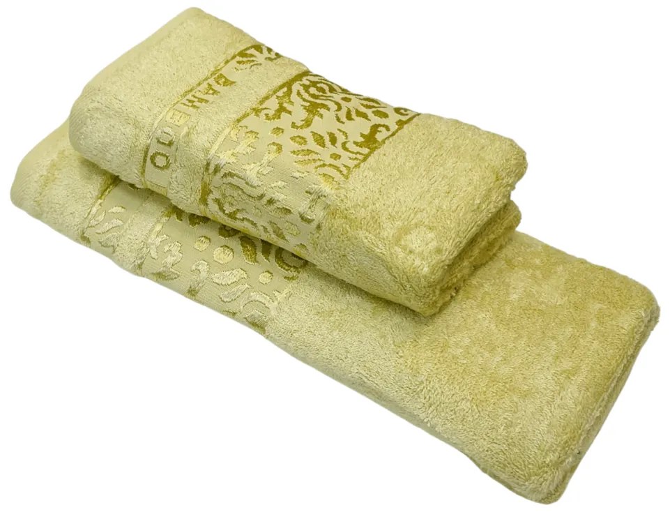 Uterák bambo zlato hnedý klasik 50x90cm TiaHome