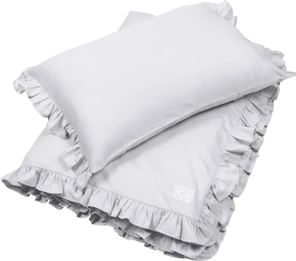 Obliečky Junior bez výplne s volánom sivá 100×140 cm