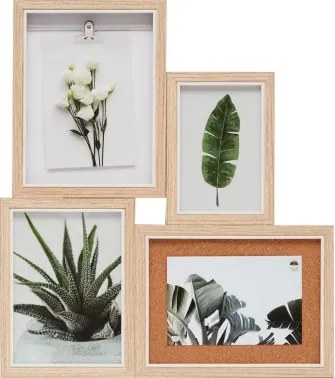 Fotorámik pre 4 ks foto, 37x42x1,5 cm%