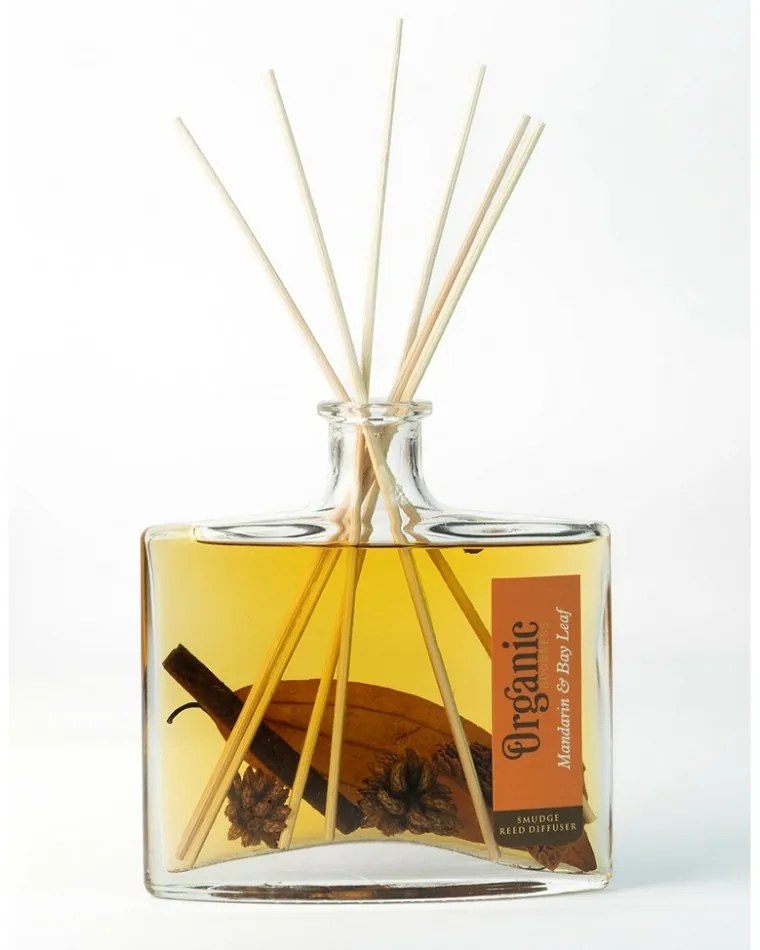Organický difuzér Mandarin & Bayleaf 150 ml s tyčinkami