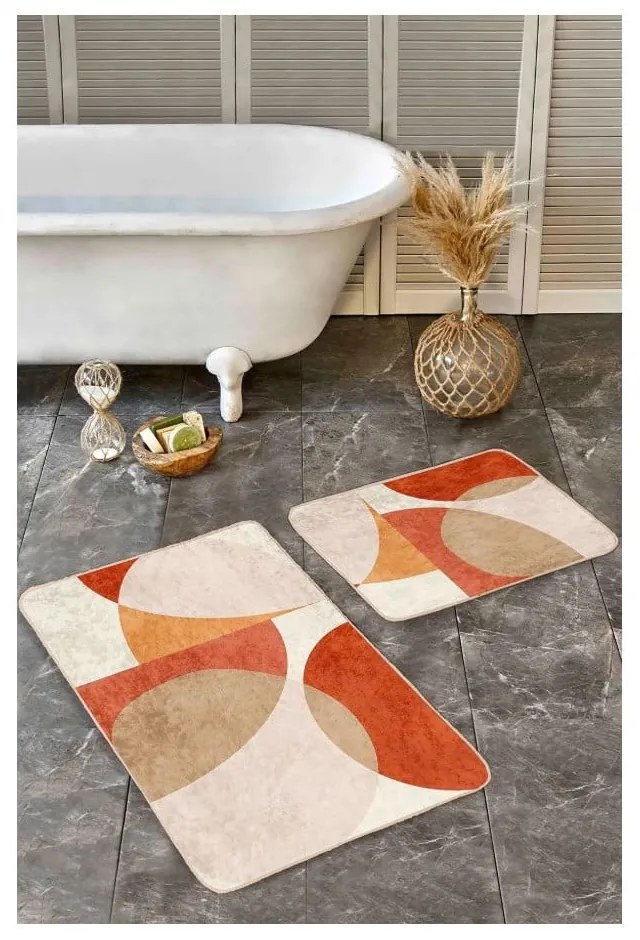 Zamatové kúpeľňové predložky v súprave 2 ks 60x100 cm – Mila Home