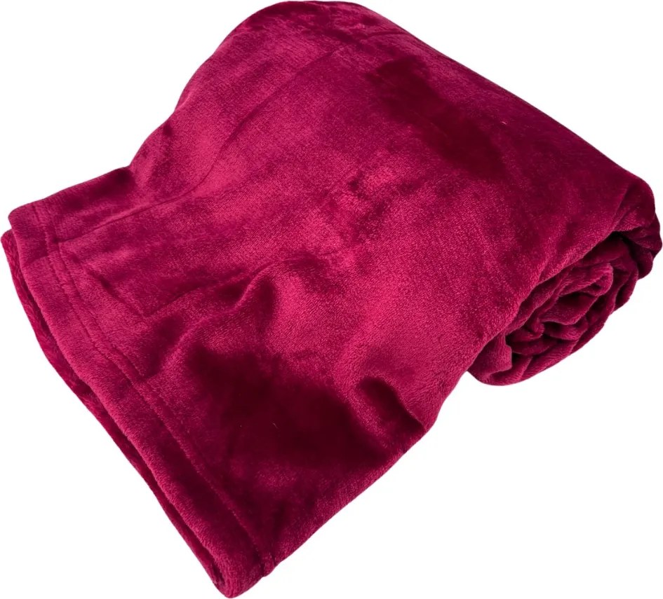 Home Elements Mikroflanelová deka, vínová