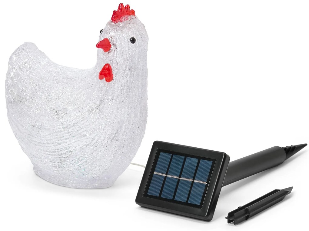 Solárna LED sliepka, exteriérová