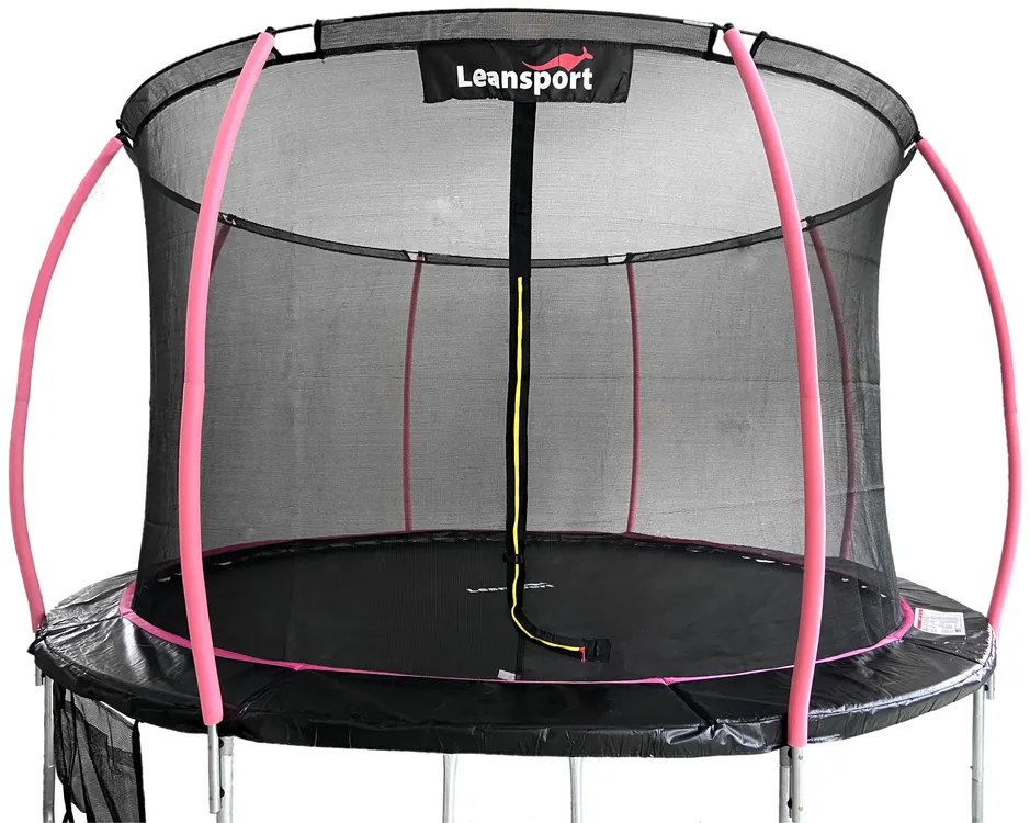 LEAN Sport Trampolína LEAN Sport Max 366 cm - čierno-ružová