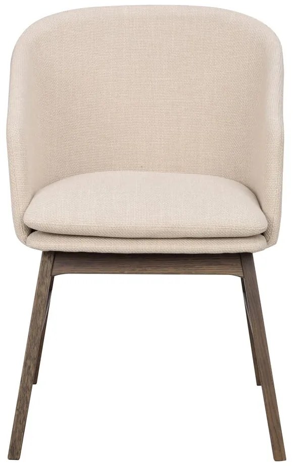 Béžové čalúnené jedálenské kreslá v súprave 2 ks Windham – Rowico