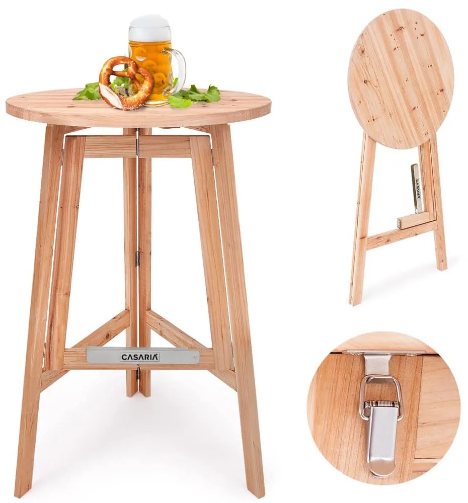 InternetovaZahrada Barový skladací stôl - Ø78 cm
