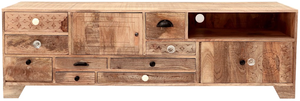 furniture-nabytek.cz - Televízny stolík masív drevo mango 160x50x45