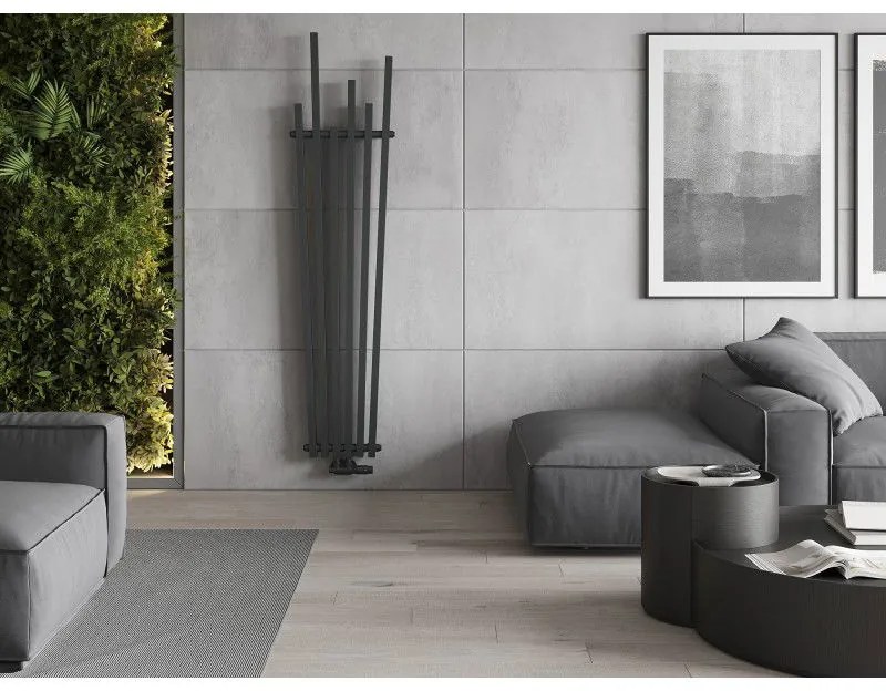 Mexen Omaha, vykurovacie teleso 1800x420 mm, 655 W, antracitová, W208-1800-420-00-66