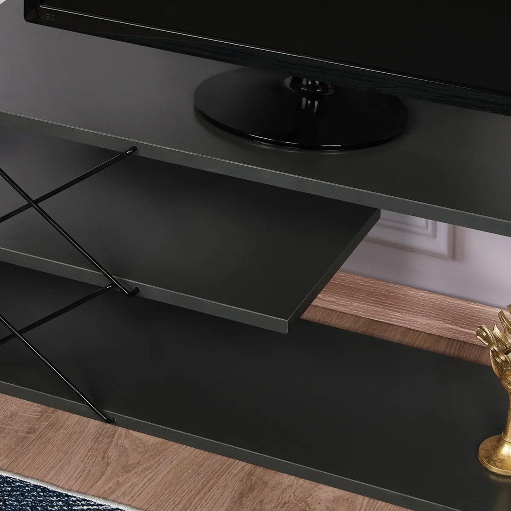 TV stolík Zigzag Anthracite