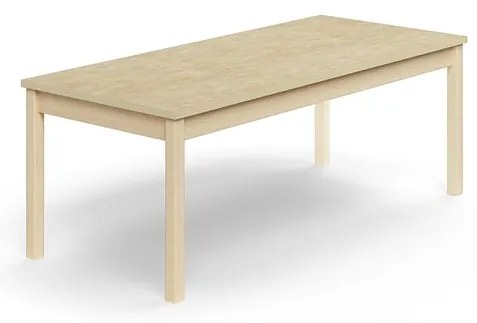 Stôl DECIBEL, 1600x700x590 mm, akustické linoleum, breza/béžová