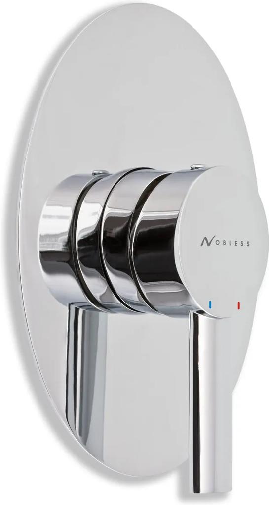 Novaservis Nobless Oval Sprchová batéria podomietková, chróm, 32050,0