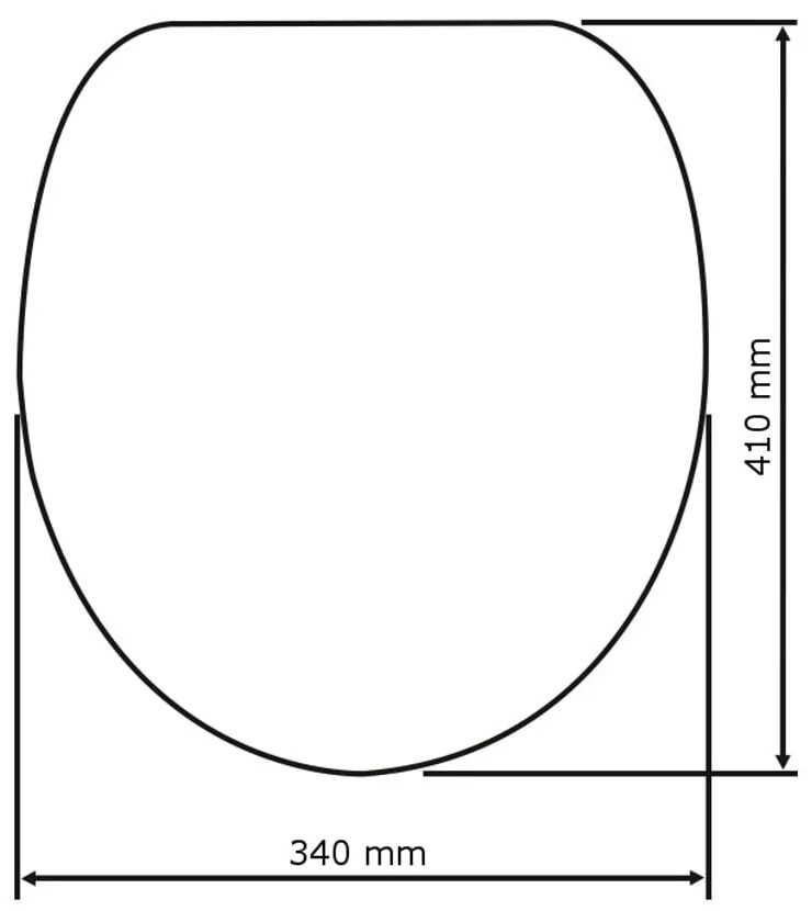 Záchodová doska 37 x 42,5 cm Bamboo – Wenko