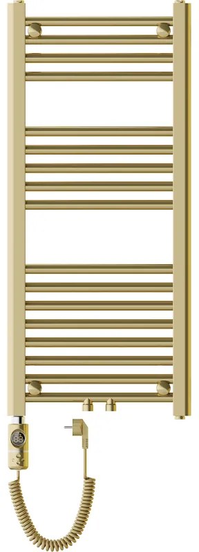 Mexen Mars, elektrické vykurovacie teleso 900 x 400 mm, 300 W, zlatá lesklá, W110-0900-400-2300-50