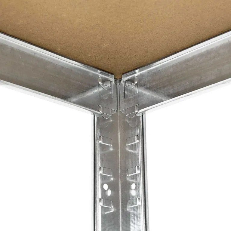 Kovový rohový regál 180x70x40-70 cm, 5 políc, nosnosť 875 kg
