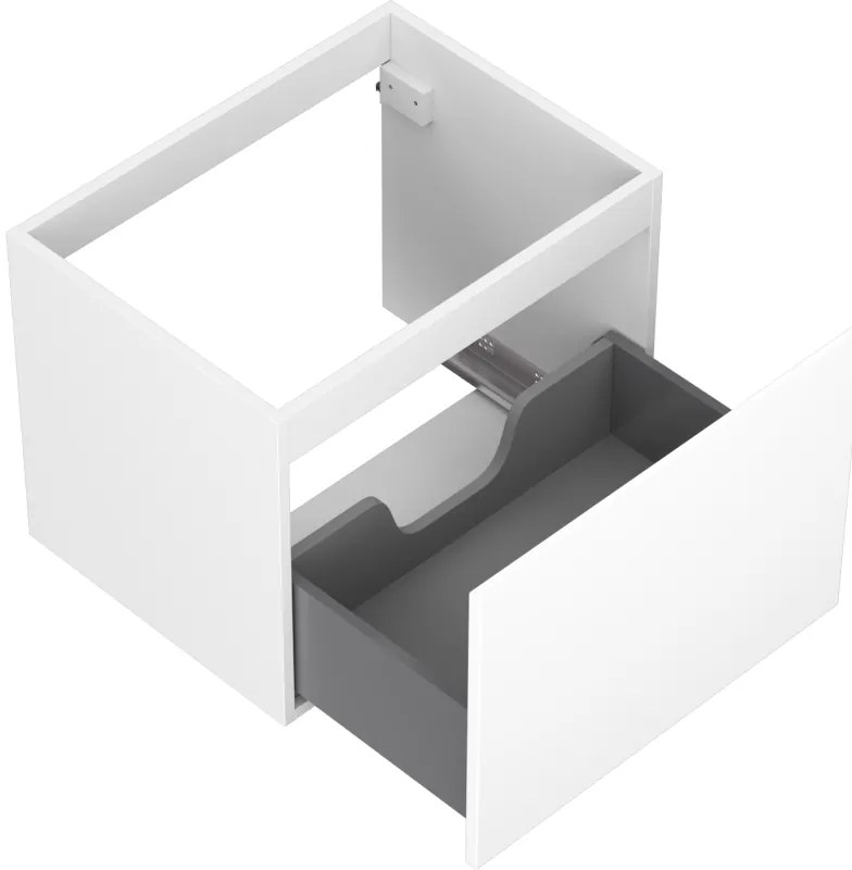 Mexen Orio, kúpeľňová skrinka 60 cm, 1 zásuvka, biela matná, 91A10-06047-1-BF01