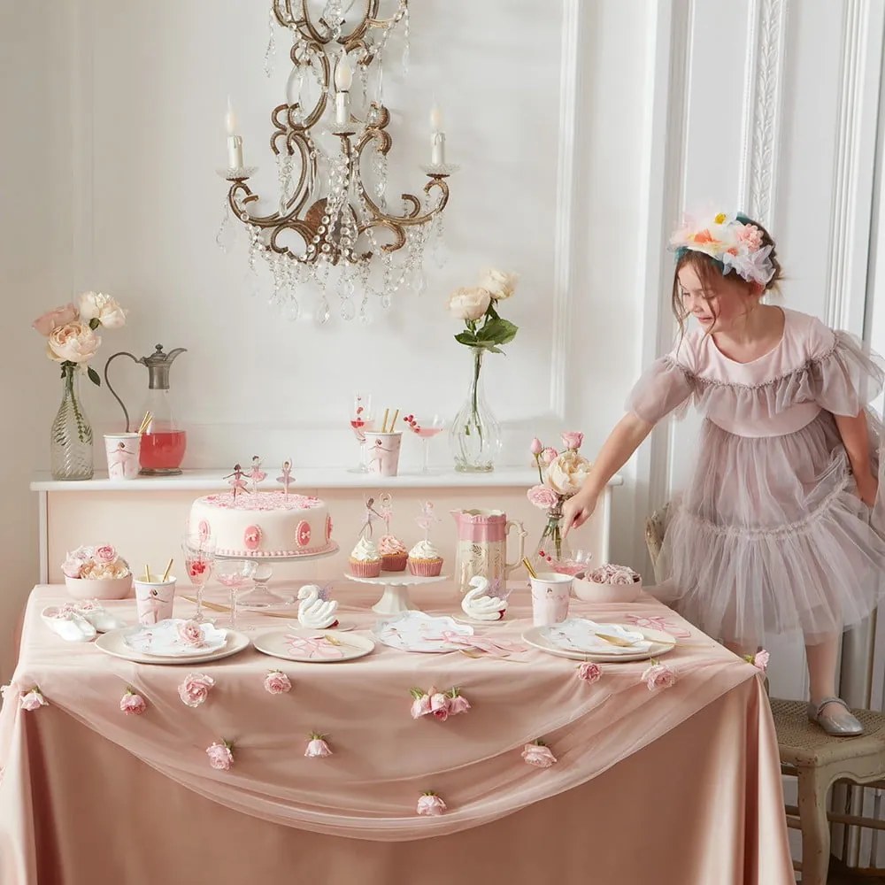 Papierové jednorazové tácky v súprave 8 ks Ballerina – Meri Meri