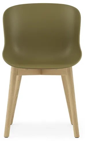 Stolička Hyg Chair – olivová/dub