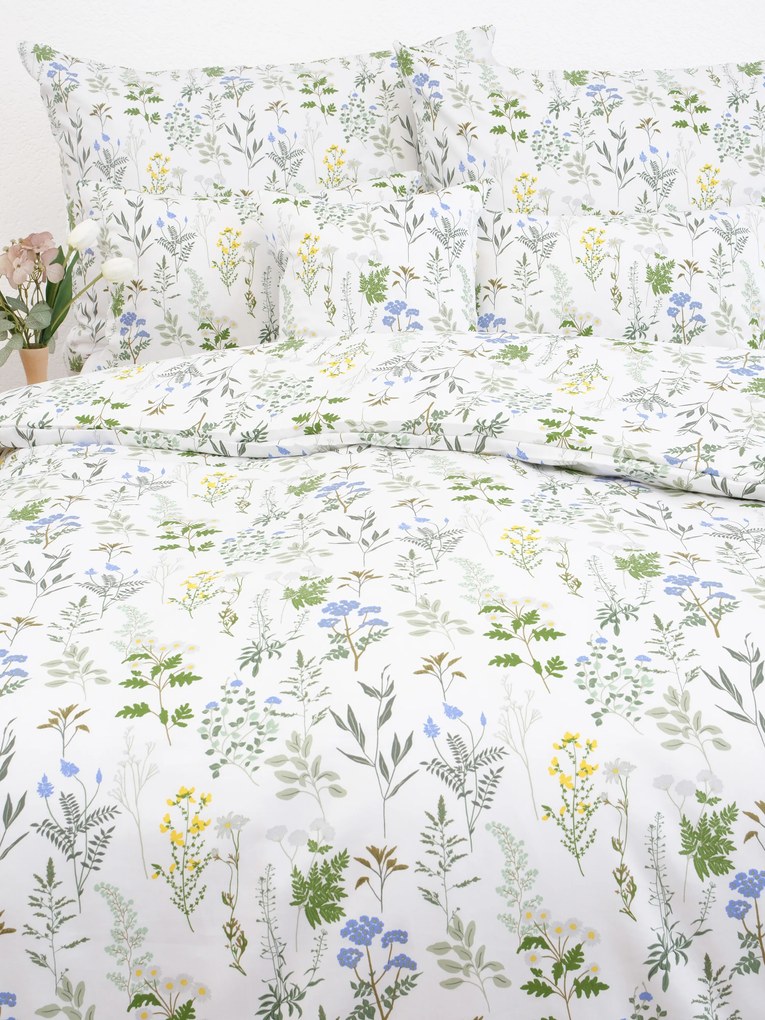 Predĺžené saténové obliečky - Bianca biela