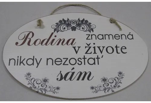 Dekorácia na stenu "Rodina znamená ..."