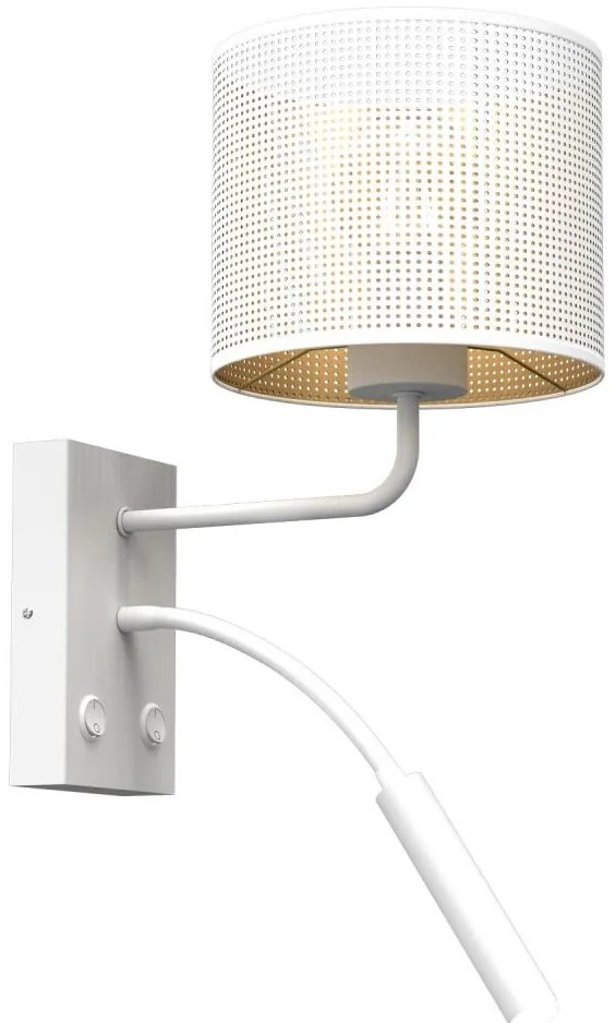Nástenná lampa LOFT SHADE 1xE27/60W+1xG9/8W/230V biela/zlatá