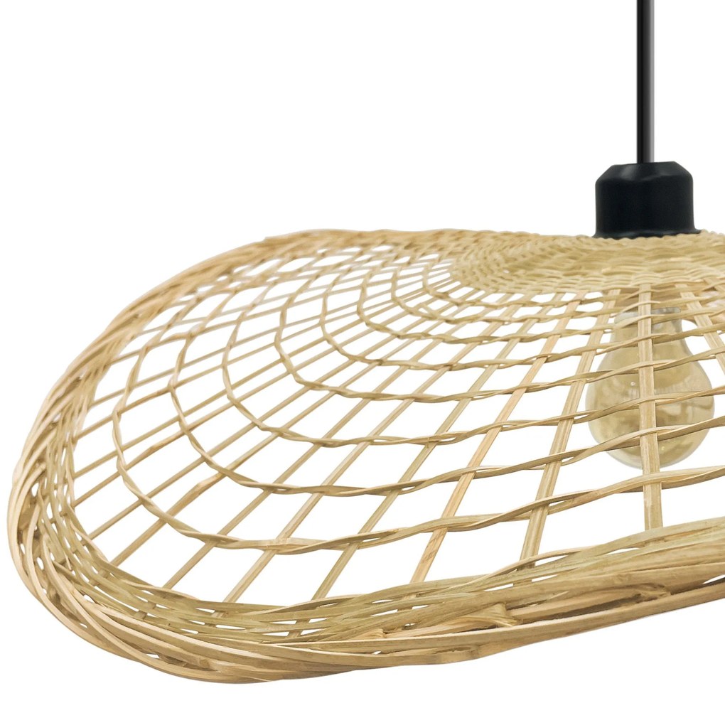 Toolight Boho, stropné svietidlo 1xE27 APP1541-1CP, hnedá-čierna, OSW-06977