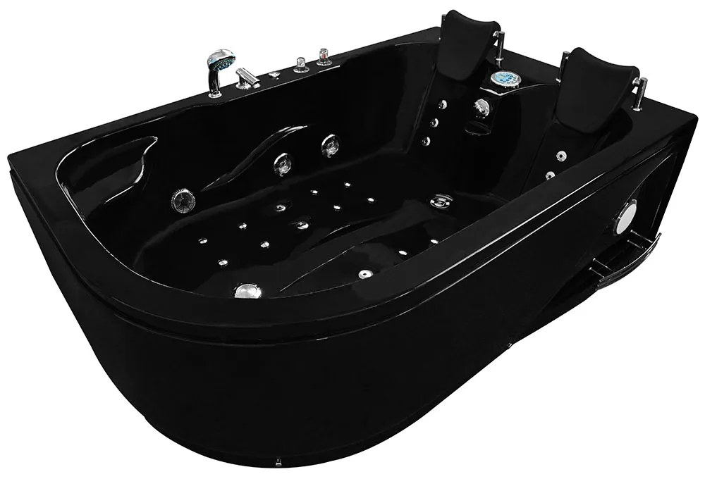 M-SPA - Pravá kúpeľňová vaňa s hydromasážou TURBO PLUS SPA 180 x 120 x 54 cm