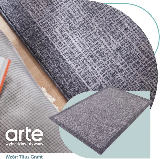 Koberec Agnella Isfahan Titus Grafit