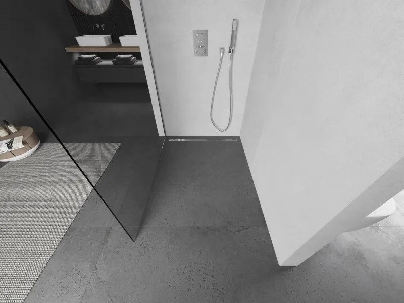 Mexen Kioto L, sprchová zástena Walk-In 85 x 200 cm, 8mm číre sklo, chrómový profil, 800-085-103-01-00