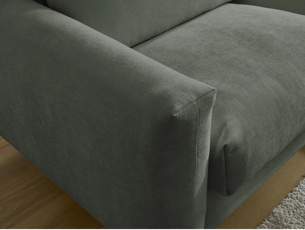 Zelená pohovka na každodenné spanie/rozkladacia 220 cm Cocoone – Bobochic Paris