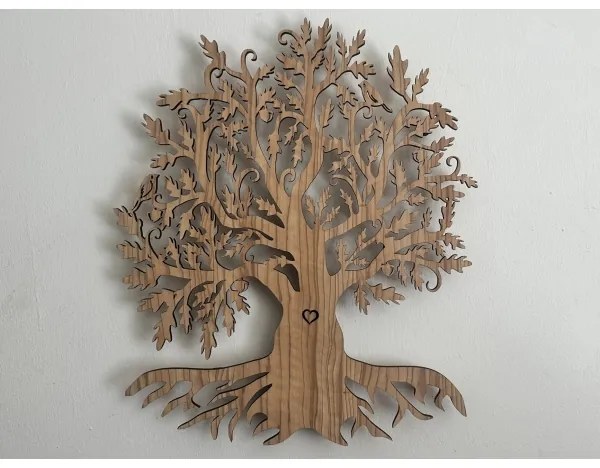 Li-Go 5747/DUB2 - LED nástenná dekorácia LED/10W/230V 45x55 cm dub