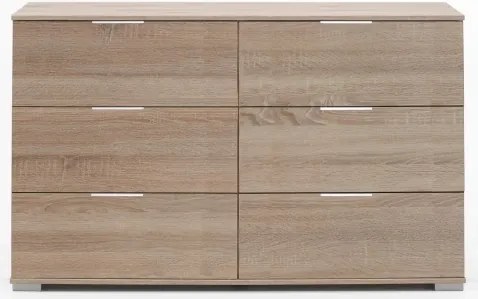 Zásuvková komoda Easy Plus, 130 cm, dub sonoma%