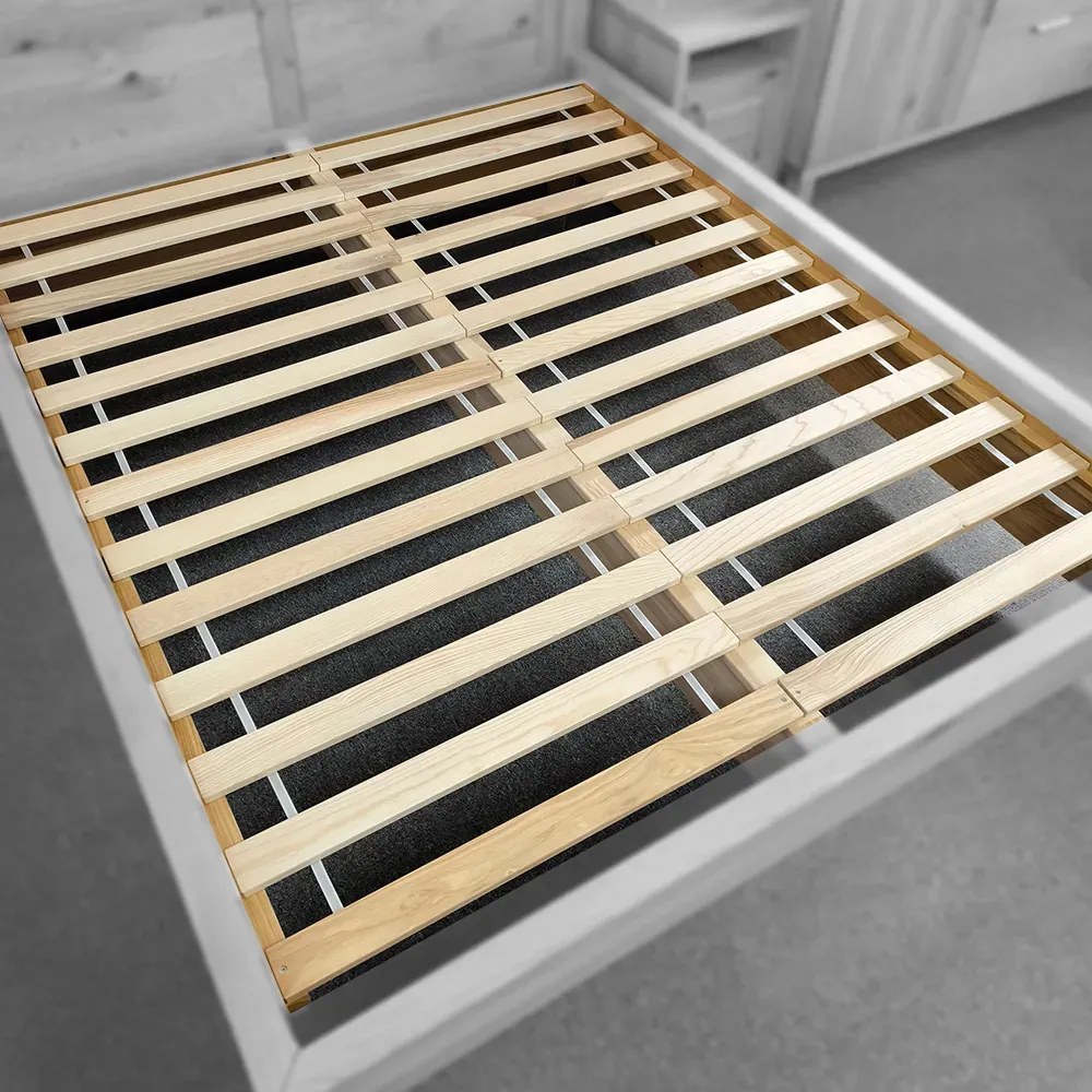 Jaseňový rošt pre dvojlôžkovú posteľ