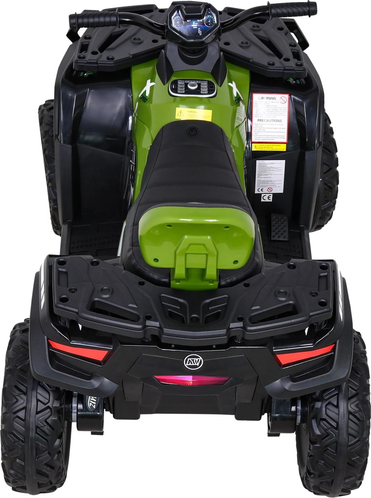Ramiz Štvorkolka XT-Speed pre deti zelená + pohon 4x4 + EVA kolesá + pomalý štart + MP3 rádio + LED