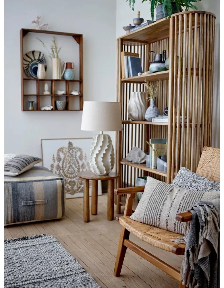 Poschodová polica z recyklovaného dreva v prírodnej farbe 10 cm Marino – Bloomingville