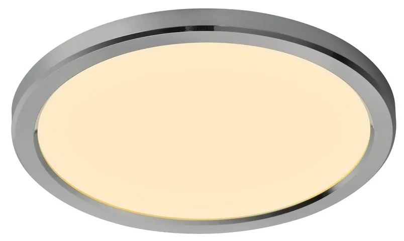 NORDLUX Stmievateľné stropné svietidlo LED do kúpeľne OJA, 14,5 W, teplá biela, 30 cm, chróm