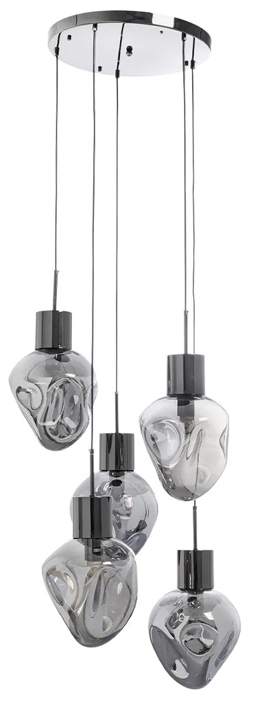 Dough Cinque visiaca lampa sivá