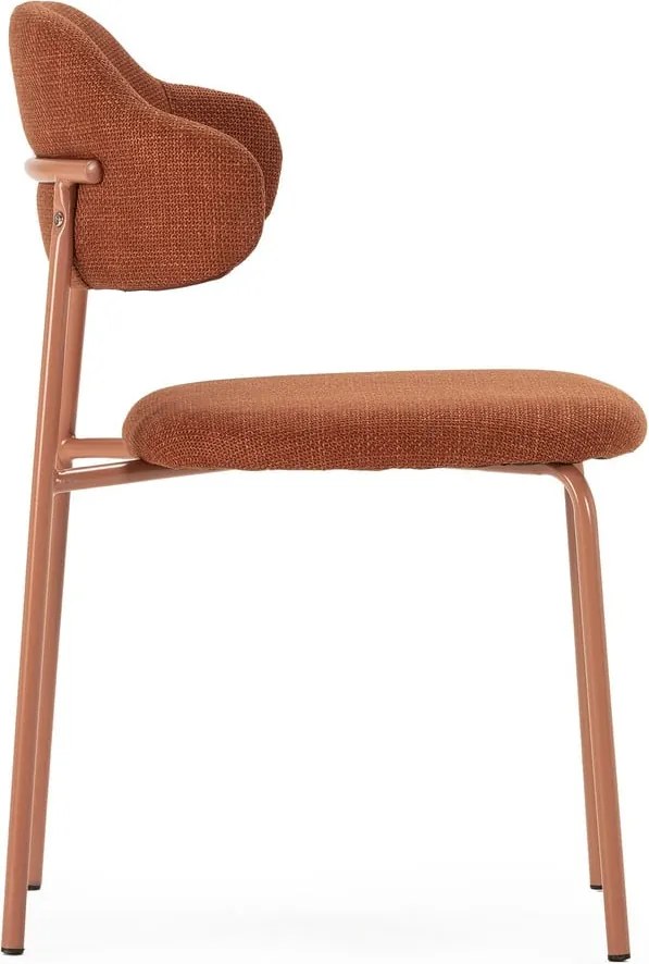 Jedálenská stolička v súprave v terakotovej farbe 4 ks Adriel – Marckeric